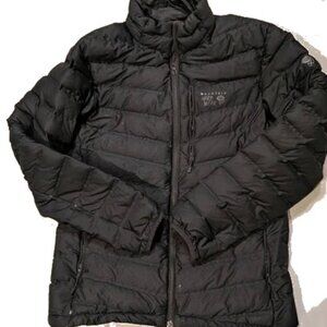 Men's Mountain Hardwear Q Shield 750 Puffer Jacket Black Zip-up- SIZE M